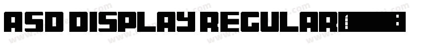 ASD Display Regular字体转换